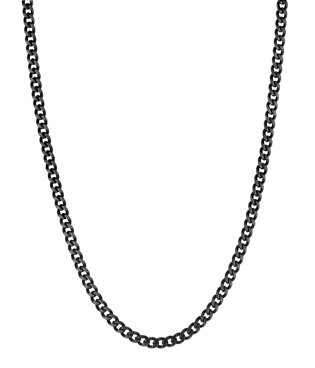 Lykka Strong stål pansarhalsband 6 mm mattsvart 