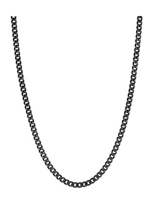 Lykka Strong stål pansarhalsband 6 mm mattsvart