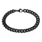 Lykka Strong stål pansararmband 8 mm mattsvart 21 cm