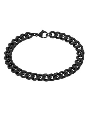Lykken Strong stål pansararmband 8 mm mattsvart