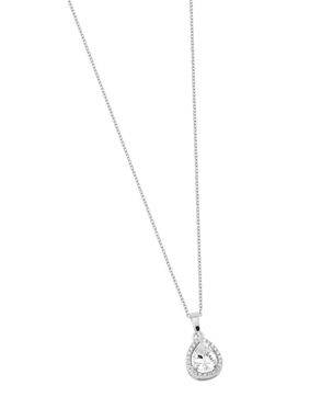 Lykka Casuals halo dropp silverhalsband 42+3 cm