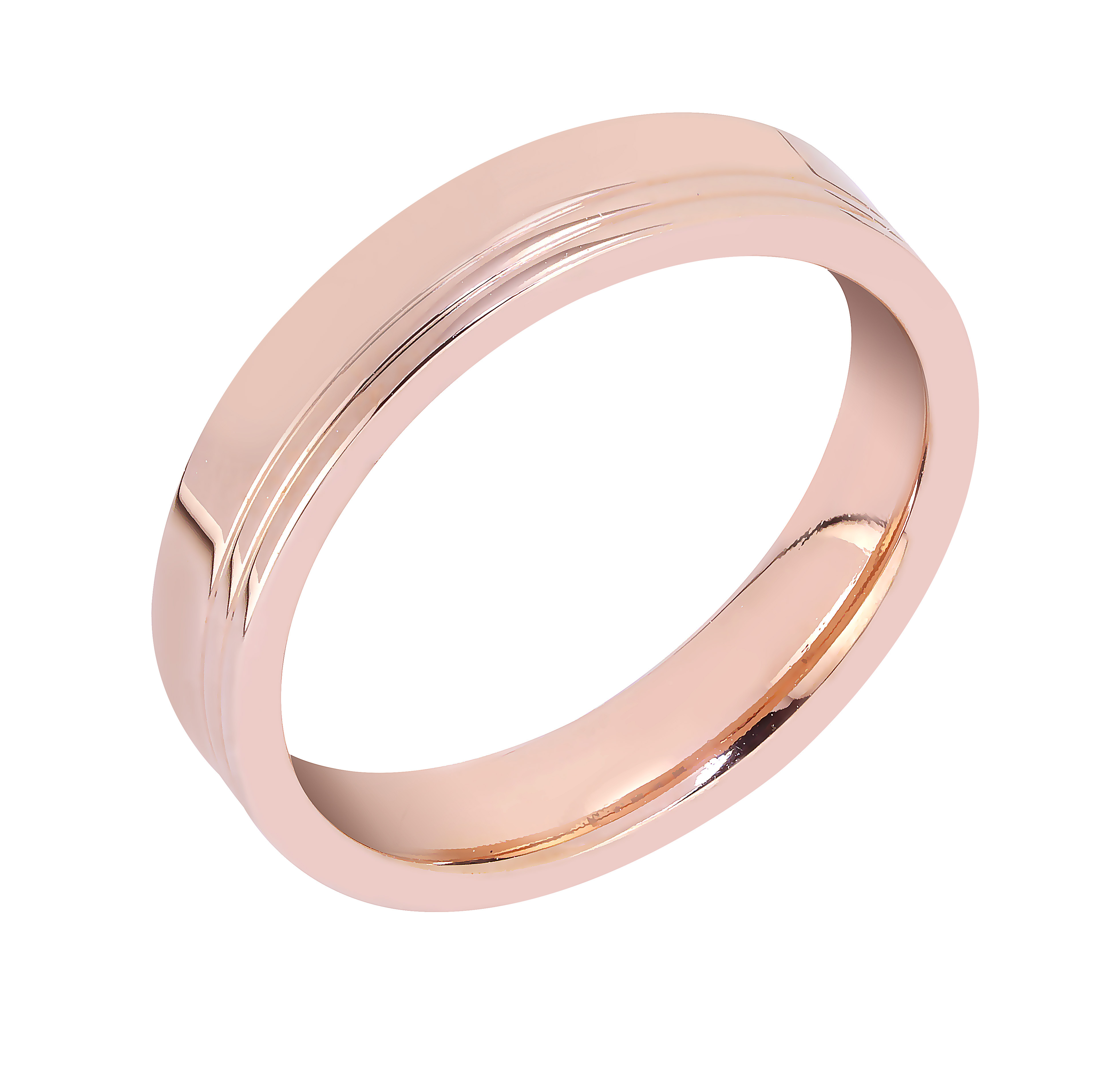 Lykka Strong roseguldfärgad stålring 