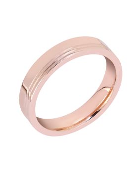 Lykka Strong roseguldfärgad stålring