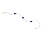 Lykka Casuals Baguette silverarmband 17+3cm