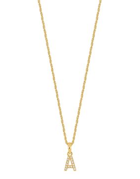 Lykka Symbols guldpläterat bokstavshalsband silver