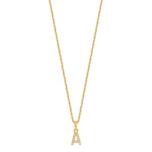 Lykka Symbols guldpläterat bokstavshalsband silver  main product photo