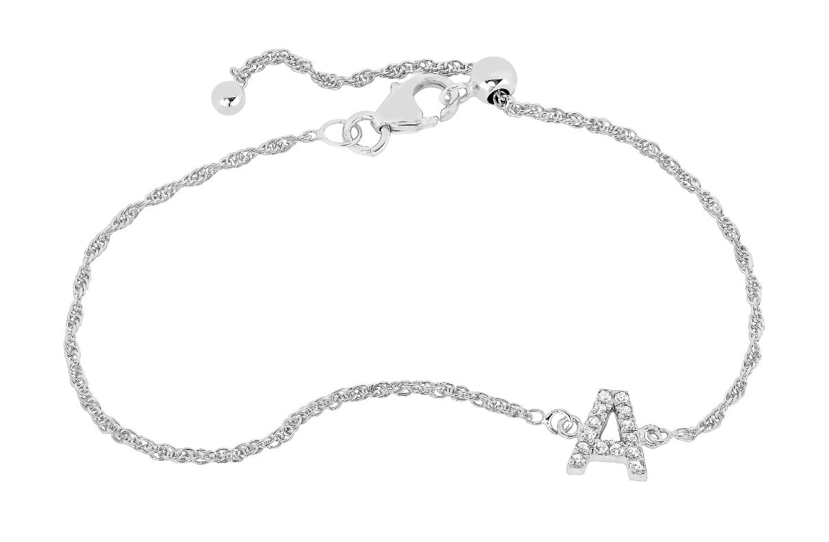 Lykka Symbols bokstavsarmband silver 