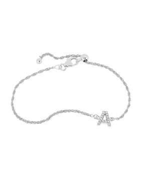 Lykken Symbols bokstavsarmband silver