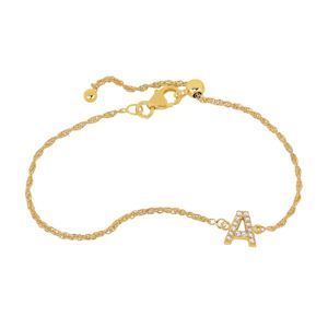 Lykka Symbols guldpläterat bokstavsarmband silver  main product photo
