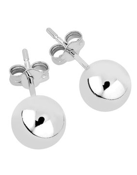 Lykka Casuals silverörhängen 6 mm