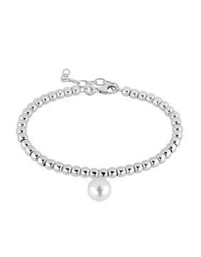 Lykken Casuals pärl silverarmband 16+3cm