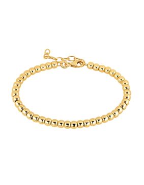 Lykken Casuals guldpläterat silver kultrådarmband 4mm 16+3cm