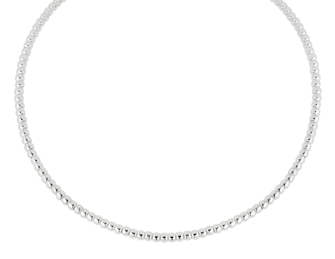 Lykka Casuals silver kultrådhalsband 4 mm 42 + 3 cm 