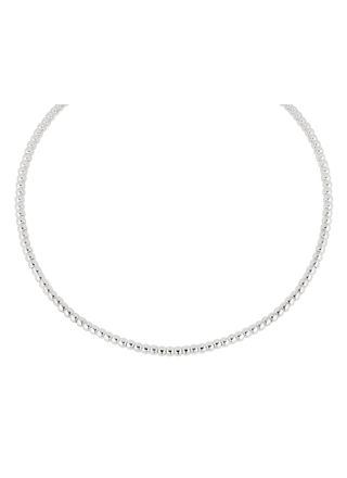 Lykka Casuals silver kultrådhalsband 4 mm 42 + 3 cm