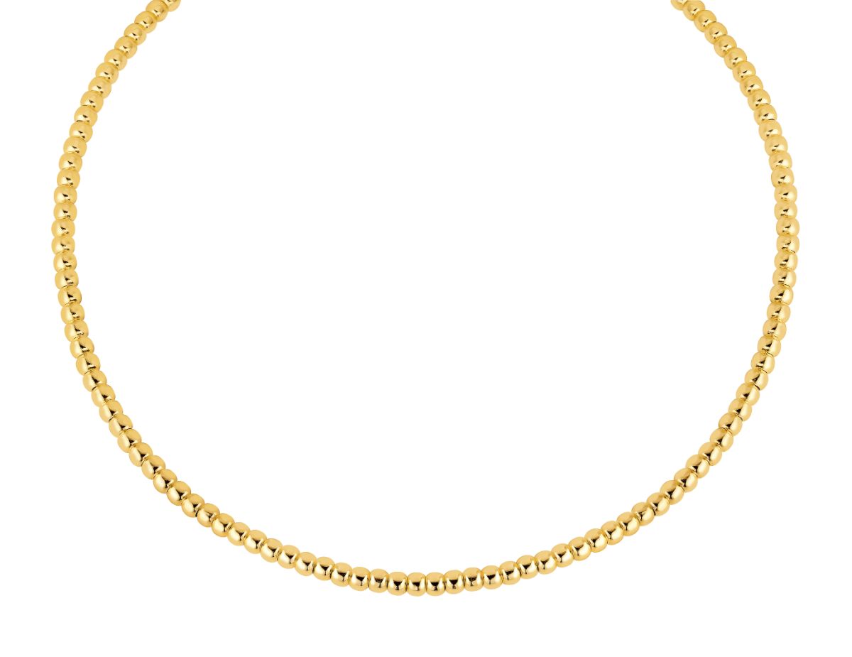 Lykka Casuals guldpläterat silver kultrådhalsband 4mm 42 + 3 cm 