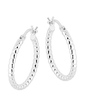 Lykken Casuals creolörhängen i silver 25mm