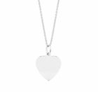 Lykka Hearts silverhalsband med graverbart hjärta