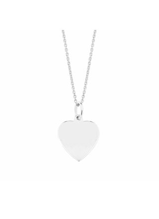 Lykken Hearts silverhalsband med graverbart hjärta
