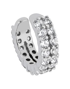 Lykken Casuals silverfärgade zirkonia örhängen 14,8 mm