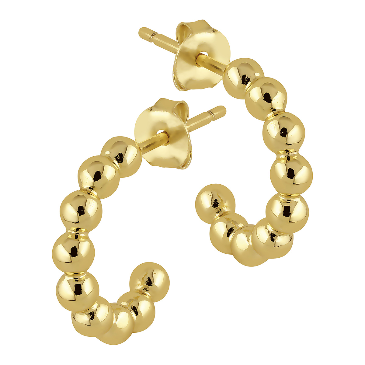 Lykka Casuals förgyllda stiftörhängen 14 mm