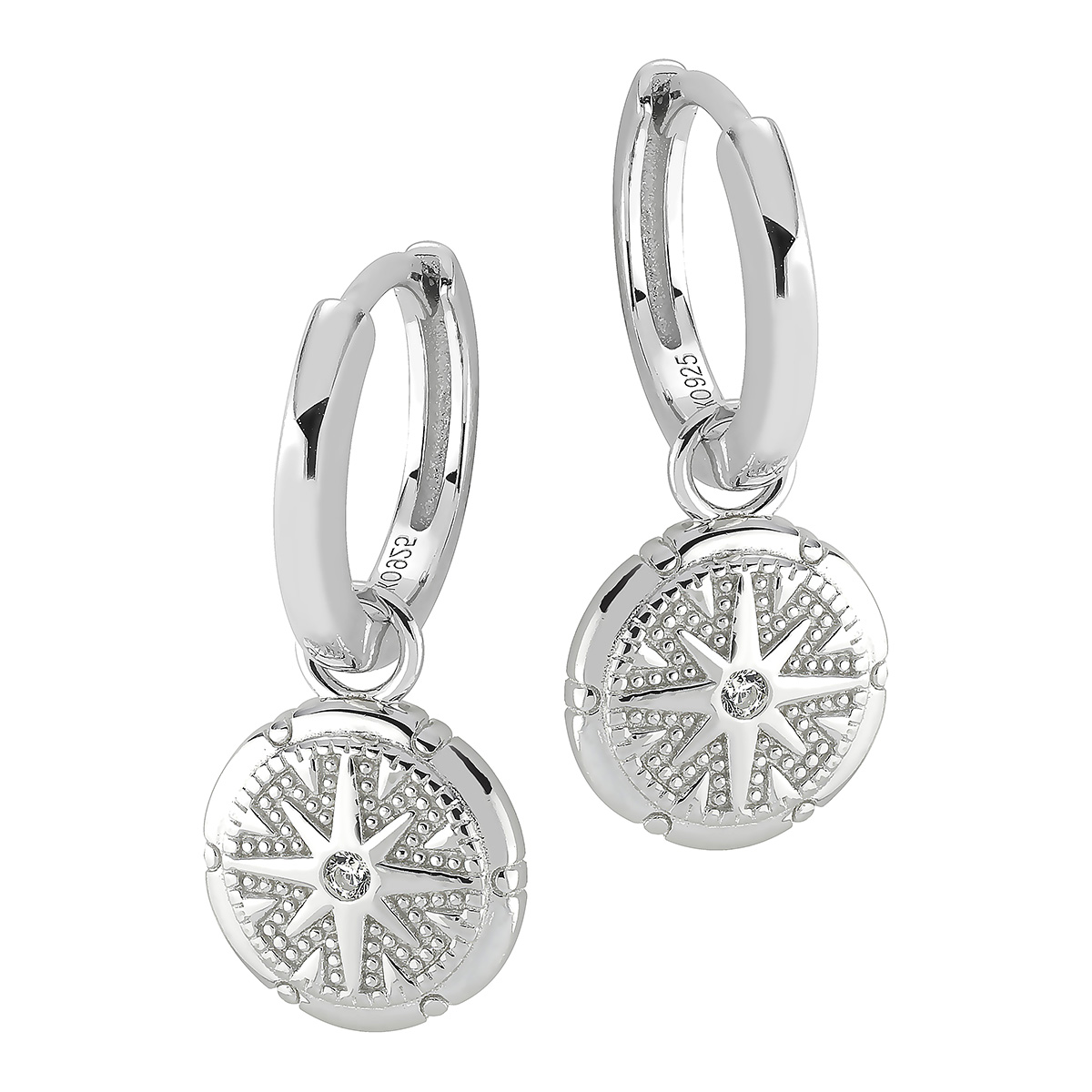 Lykka Casuals runda hängande örhängen 12 mm