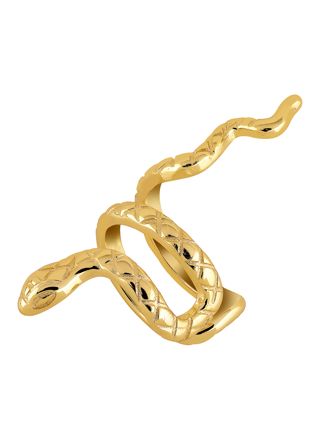 Lykken Symbols förgyllda orm earcuff-örhängen 26 mm