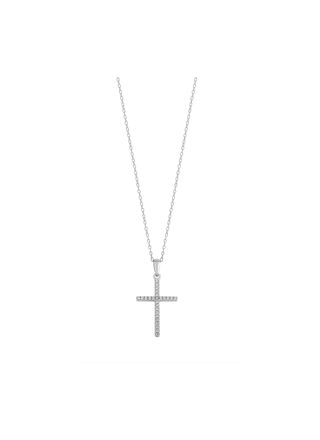 Lykken Crosses silverfärgat korshalsband 23 mm