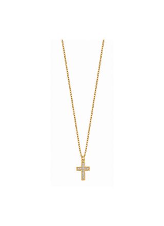 Lykken Crosses förgyllt korshalsband 11,3 mm