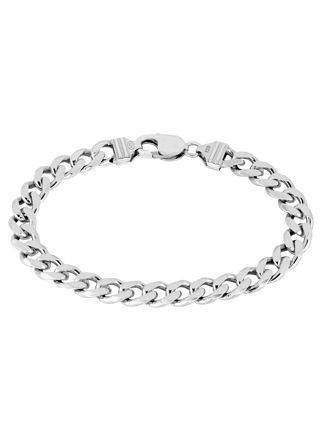 Lykka Basics silver pansar armband 8,5 mm