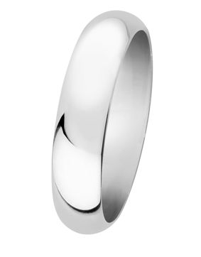 Lykka Casuals slät silverring 5 mm