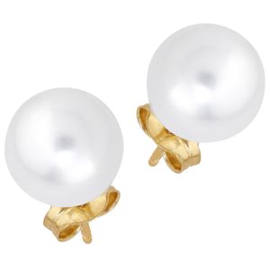 Lykka Pearls guld pärlörhängen i 9K guld 8,5 mm main product photo