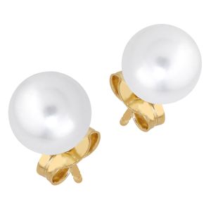 Lykka Pearls guld pärlörhängen i 9K guld 6,5 mm main product photo