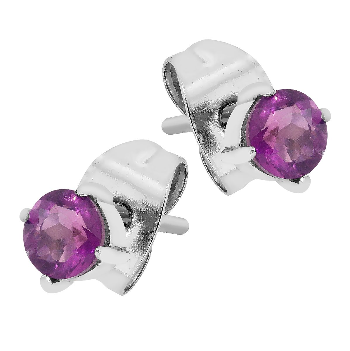 Lykka Strong ametist stål stiftörhängen 