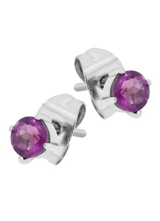 Lykka Strong ametist stål stiftörhängen