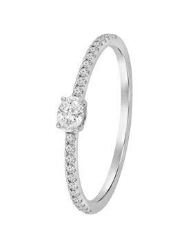 Lykken Elegance vitguld diamantring 0,27 ct