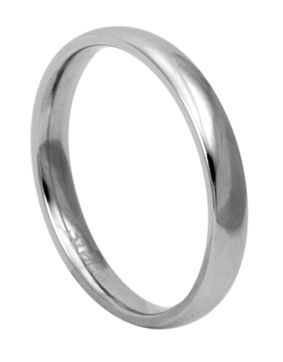Lykken Strong slät halvrund stålring 2,5 mm