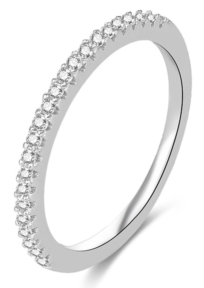 Lykka Casuals halvallians silverring 1,8 mm