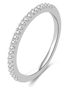 Lykka Casuals halvallians silverring 1,8 mm