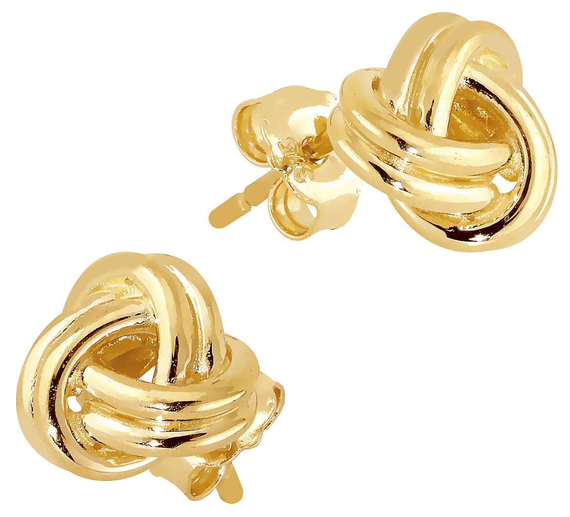 Lykka Symbols knut örhängen i gul guld