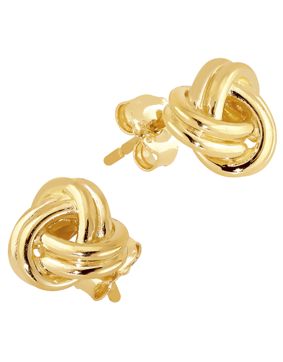 Lykka Symbols knut örhängen i gul guld