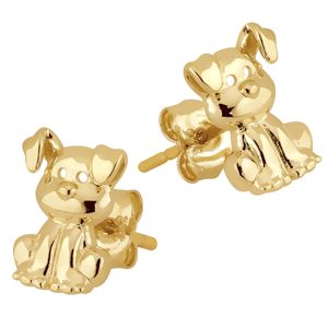 Lykka Symbols stift hundörhängen i guld main product photo