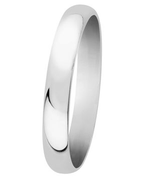 Lykken Casuals slät silverring 3 mm