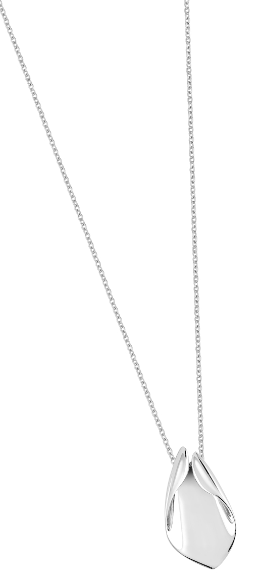 Droppformat silverhalsband 