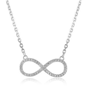 Lykka Symbols evighetssymbol silver halsband 12 mm main product photo