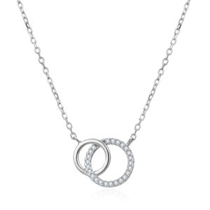 Lykka Casuals två ringar silver halsband main product photo