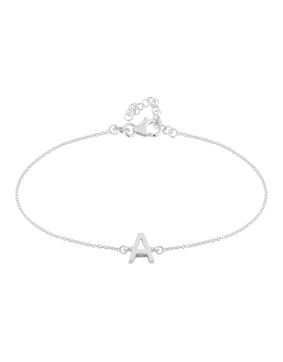 Lykken Symbols bokstavsarmband silver