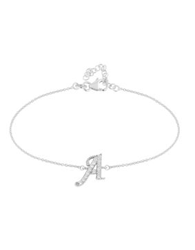 Lykka Symbols bokstavsarmband silver