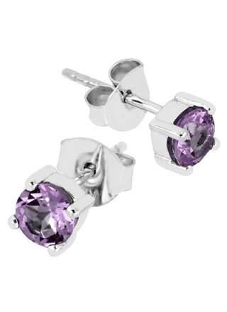 Lykka Casuals ametist silverörhängen