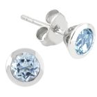 Lykka Casuals silverörhängen med topas