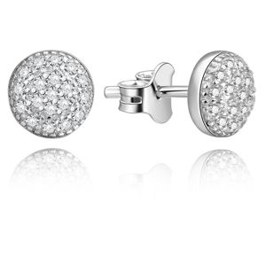 Lykka Symbols runda silver pave stiförhängen main product photo